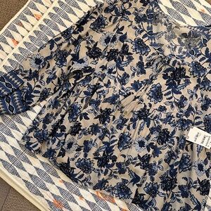 Lucky Blue Floral Top